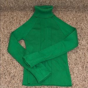 Topshop green turtle neck